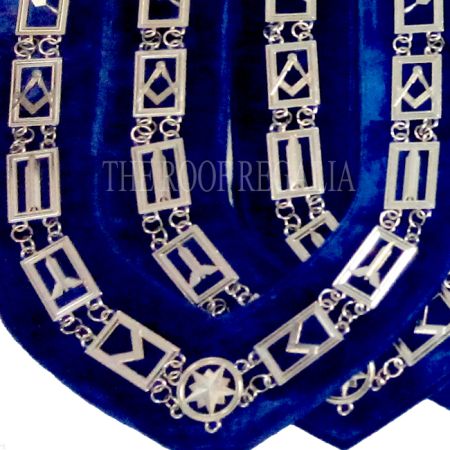 Masonic Blue Lodge Officer Collar Metal #2